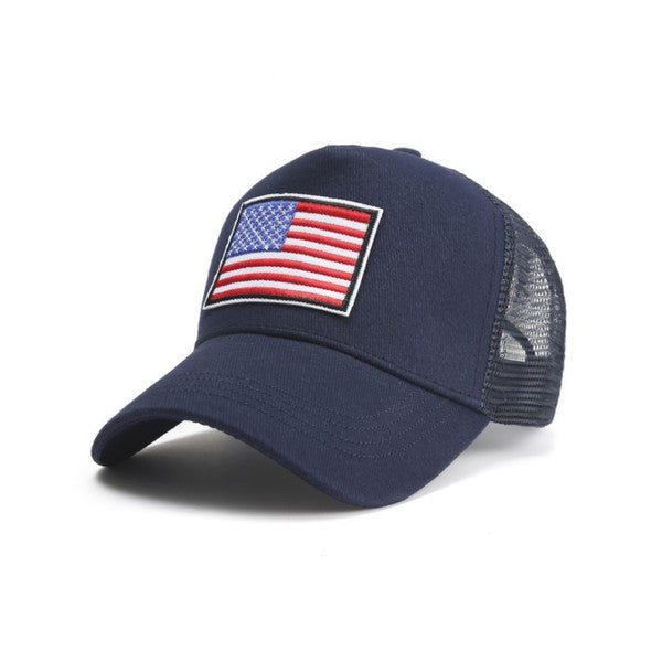 Explore More Collection - American Flag Unisex Trucker Hat