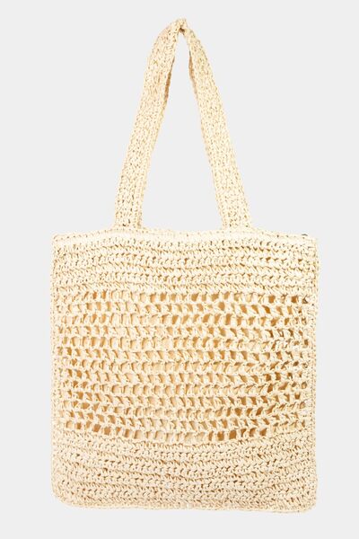 Explore More Collection - Fame Straw-Paper Crochet Tote Bag