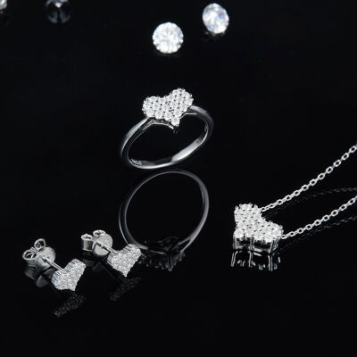 Explore More Collection - Moissanite 925 Sterling Silver Heart Necklace