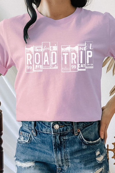 Explore More Collection - Road Trip License Plate Vacation Graphic Tee