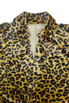 Explore More Collection - Leopard Collared Neck Long Sleeve Trench Coat