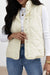 Explore More Collection - Snap Down Texture Vest Coat with Pockets