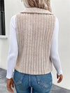 Explore More Collection - Open Front Fuzzy Vest Coat