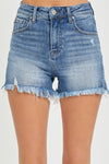 Explore More Collection - RISEN Full Size High Rise Raw Hem Denim Shorts