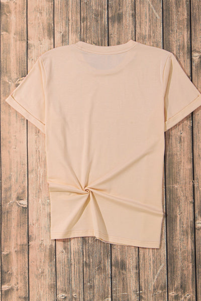 Explore More Collection - Pumpkin Round Neck Short Sleeve T-Shirt