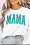 Explore More Collection - Teal Puff Print Comfort Colors Sweatshirt
