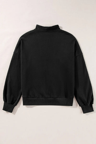 Explore More Collection - Half Zip Long Sleeve Sweatshirt