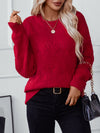 Explore More Collection - Round Neck Long Sleeve Sweater