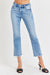 Explore More Collection - RISEN Full Size Low Rise Crop Slim Straight Jeans