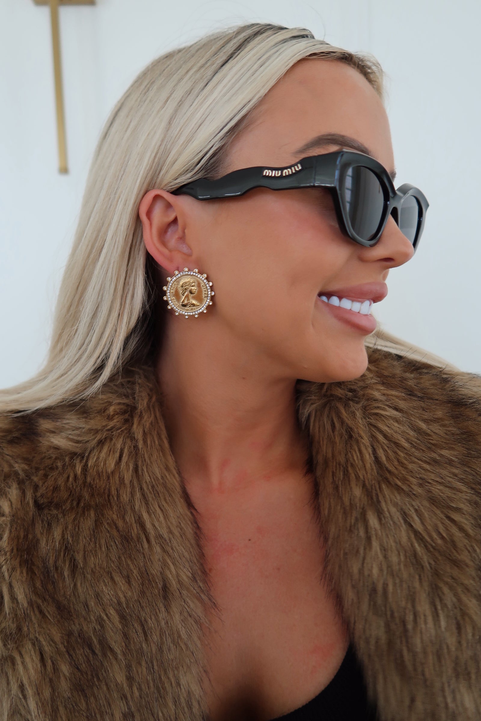 LOVE EACH OTHER MORE COIN EARRINGS ￼