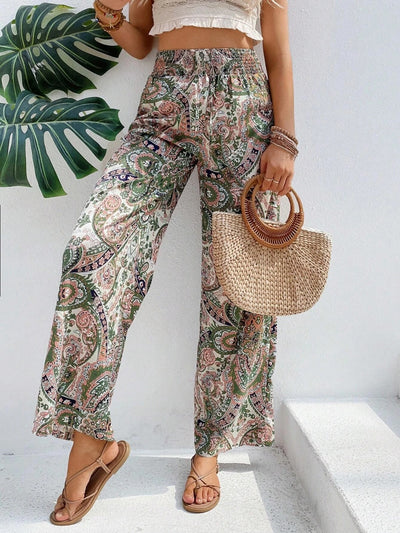 Explore More Collection - Printed Wide Leg Pants