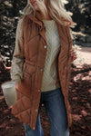 Explore More Collection - Pocketed Zipper and Button Vest Coat