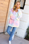 Explore More Collection - Face The Day Rainbow Ombre Cable Knit Cardigan