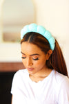 Explore More Collection - Seafoam Terry Cloth Skincare Headband