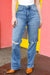 Explore More Collection - Judy Blue Step It Up High Rise Straight Ripped Knee Jeans