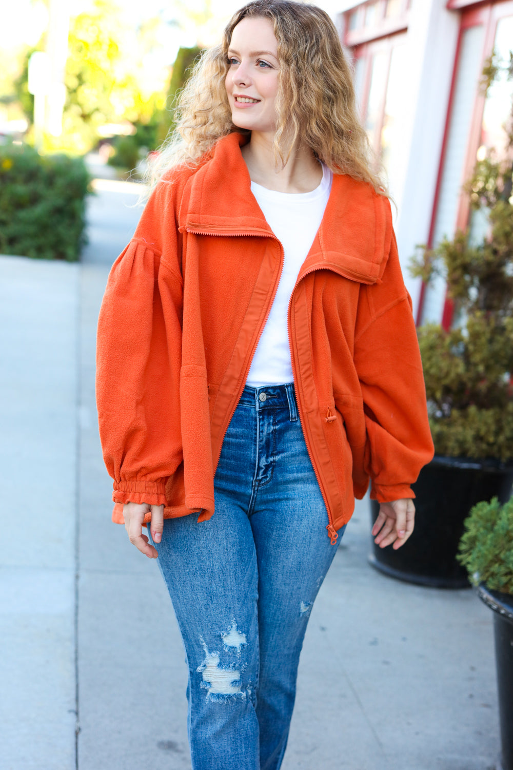 Back In Town Natural Cotton Twill Cropped Jacket