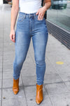 Explore More Collection - Judy Blue Medium Wash High Rise Skinny Jeans