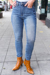 Explore More Collection - Judy Blue Medium Wash High Rise Skinny Jeans