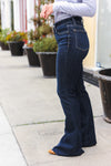 Explore More Collection - Judy Blue Dark Wash Raw Hem Jeans