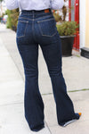 Explore More Collection - Judy Blue Dark Wash Raw Hem Jeans