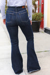 Explore More Collection - Judy Blue Dark Wash Raw Hem Jeans