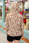 Explore More Collection - Brown & Blush Animal Print Hoodie