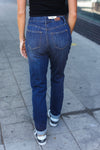 Explore More Collection - Judy Blue Dark Wash Pull On Cuffed Slim Fit Jeans