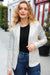 Explore More Collection - Be Your Own Star Silver Sequin Open Blazer