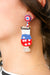 Explore More Collection - Freedom Cocktail Beaded Dangle Earrings