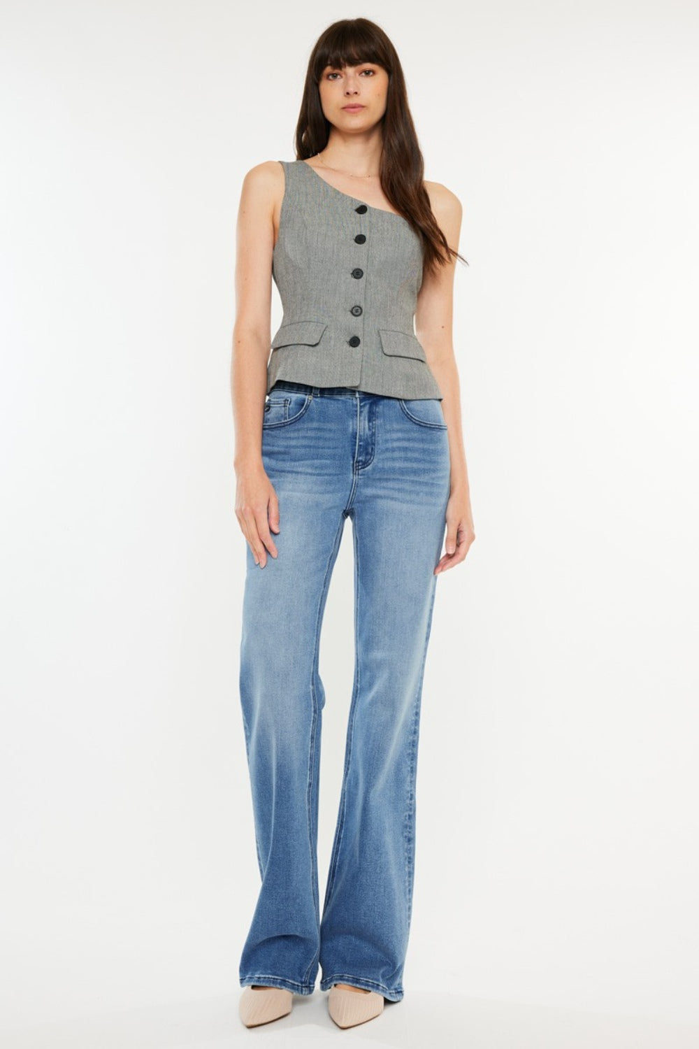 Explore More Collection - Kancan Ultra High Rise Cat's Whiskers Jeans