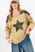 Explore More Collection - SAGE + FIG Star Patch Long Sleeve Color Block T-Shirt