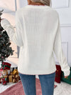 Explore More Doorbusters - Perfee Bow Round Neck Long Sleeve Sweater