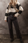 Explore More Collection - Color Block Round Neck Sweater