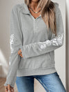 Explore More Collection - Perfee Half Zip Long Sleeve Hoodie