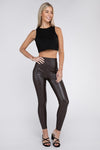 Explore More Collection - High Rise Faux Leather Leggings