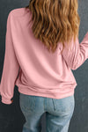 Explore More Collection - Valentine’s Day XOXO Round Neck Long Sleeve Sweatshirt