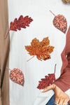 Explore More Collection - Maple Leaf Round Neck Long Sleeve T-Shirt