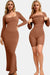 Explore More Collection - Basic Bae Built-In Shapewear Square Neck Long Sleeve Maxi Dress