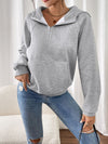 Explore More Collection - Perfee Half Zip Long Sleeve Hoodie