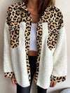 Explore More Collection - Fuzzy Button Up Long Sleeve Jacket