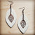 Explore More Collection - Oval Earrings in Blond Hair w/ Copper Feather