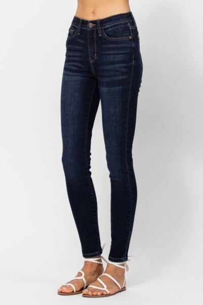 Explore More Collection - Judy Blue Full Size High Waist Handsand Skinny Jeans