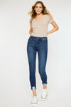 Explore More Collection - High Rise Hem Detail Ankle Skinny