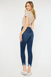 Explore More Collection - High Rise Hem Detail Ankle Skinny