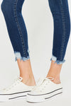 Explore More Collection - High Rise Hem Detail Ankle Skinny