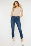 Explore More Collection - High Rise Hem Detail Ankle Skinny