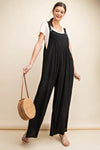 Explore More Collection - Kori America Full Size Sleeveless Ruched Wide Leg Overalls