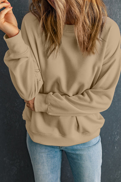 Explore More Collection - Round Neck Dropped Shoulder Sweatshirt