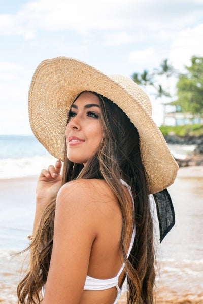 Explore More Collection - Bow Accent Peasant Sun Hat