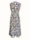 Explore More Collection - Floral Sleeveless Midi Dress